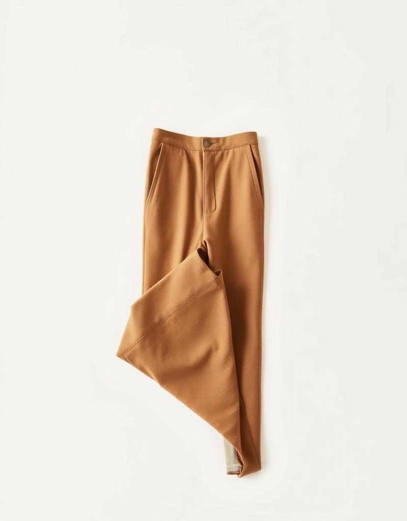 Camel wool trousers